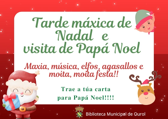 Tarde máxica de Nadal e visita de Papá Noel
