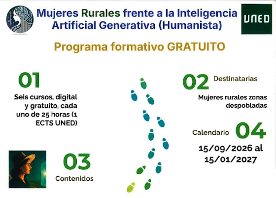 Programa Formativo Gratuito organizado pola UNED sobre Intelixencia Artificial.